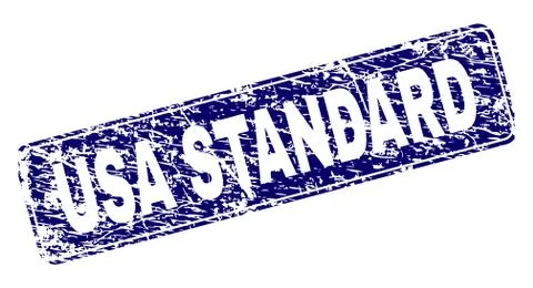 Grunge USA STANDARD Framed Rounded Rectangle Stamp 스톡 일러스트