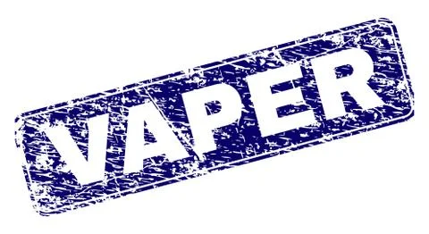 Grunge VAPER Framed Rounded Rectangle Stamp 스톡 일러스트