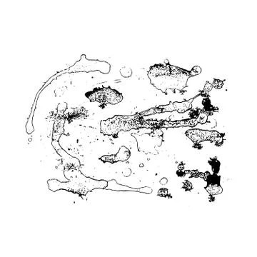 Grunge vector background abstract ink spots 스톡 일러스트