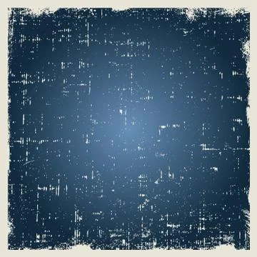 Grunge vector blue background texture with dust and rough edges Stock-Illustration