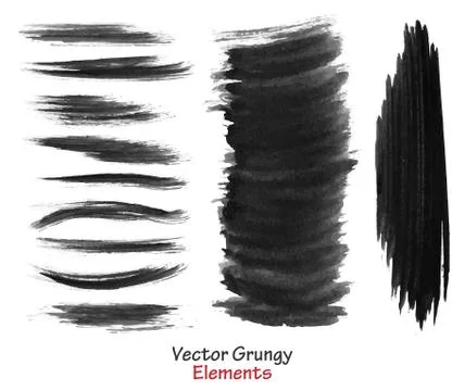 Grunge vector elements Stock Illustration