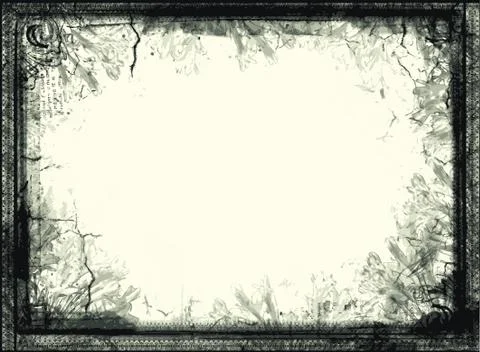 Grunge vector frame Stock Illustration