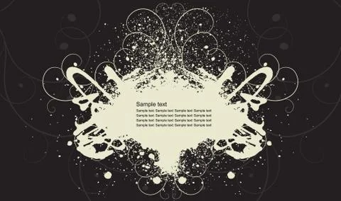 Grunge vector frame Stock Illustration