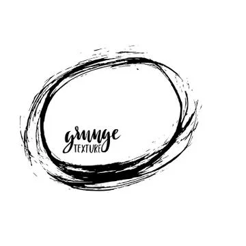 Grunge vector frame. Ink background. Hand drawn dry brush texture. Abstract Stock Illustration