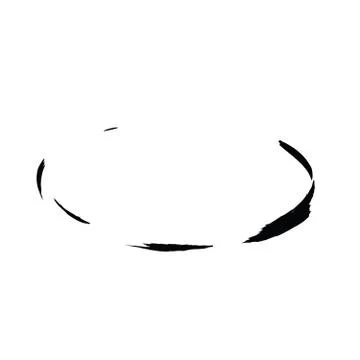 Grunge vector frame oval shape Stock Illustration