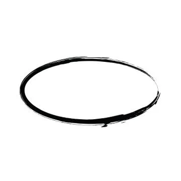 Grunge vector frame oval shape Stock Illustration