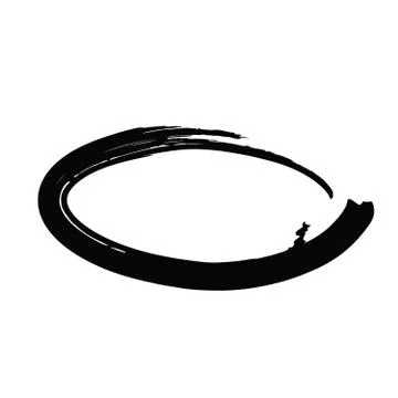 Grunge vector frame oval shape Stock Illustration