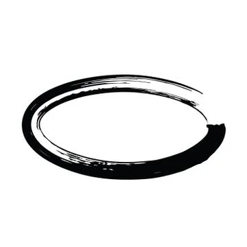 Grunge vector frame oval shape Stock Illustration