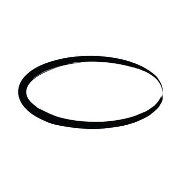 Grunge vector frame oval shape Stock Illustration