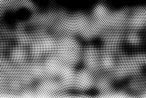 Grunge vector Halftone Dot Pattern with grunge Metallic Perforated Texture Illustrazione stock