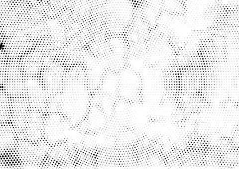 Grunge vector Halftone Dot Pattern with grunge Metallic Perforated Texture Illustrazione stock