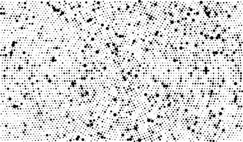 Grunge vector Halftone Dot Pattern with grunge Metallic Perforated Texture Illustrazione stock