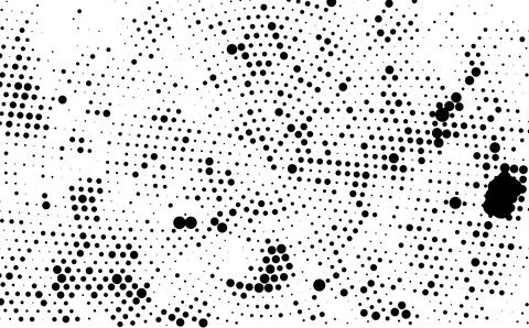 Grunge vector Halftone Dot Pattern with grunge Metallic Perforated Texture Stock Illustration