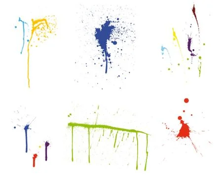 Grunge vector pattern set Stock Illustration