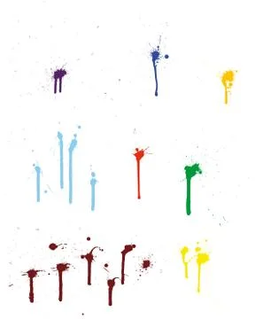 Grunge vector pattern set Stock Illustration