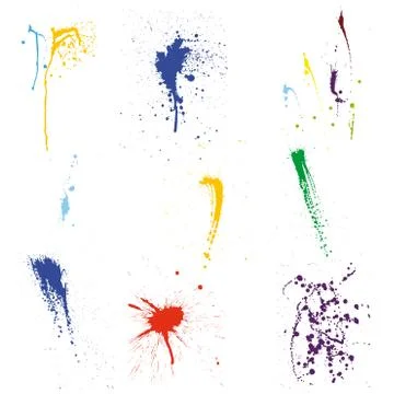 Grunge vector pattern set Stock Illustration