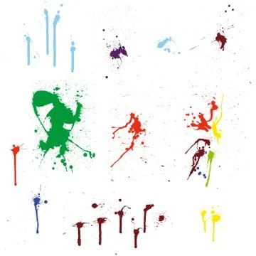 Grunge vector pattern set Stock Illustration