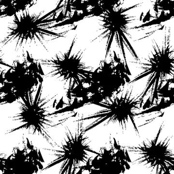 Grunge vector seamless pattern Stock Illustration