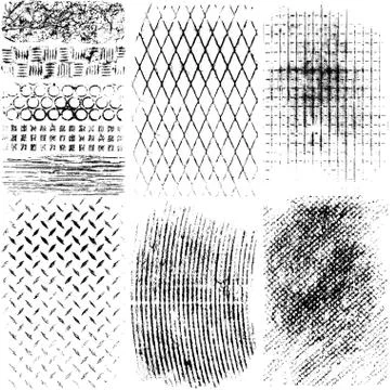 Grunge Vector Texture Collection Stock Illustration