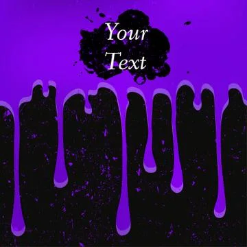 Grunge violet color drops. Abstraction seamless pattern Illustrazione stock