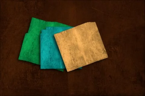 Grunge wall on multiple planes Stock Illustration