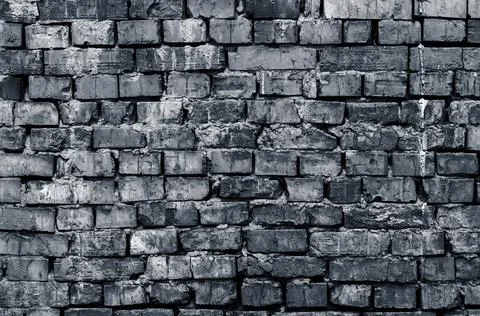 Grunge wall surface, texture of old red brick masonry, vintage background, bl Stock Photos