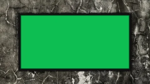 Grunge wall texture seamless loop stop motion animation with frame placeholder. Stock Footage 332022518