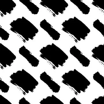 Grunge weave seamless pattern. Black and white Stock Illustration
