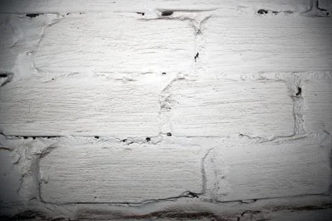Grunge white brick wall Foto stock