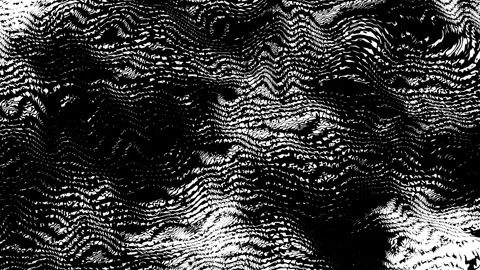 Grunge white halftone dots gradient animation on black background, abstract Stock Footage 337774503