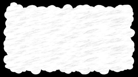 Grunge white paint label visual rough scribble texture, soft uneven border, Stock Footage 340479742