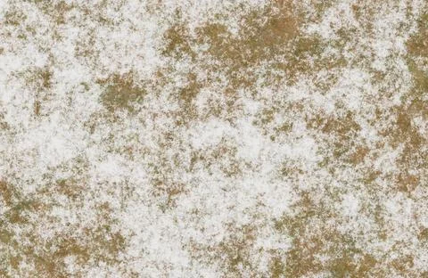 Grunge white wall texture with rusty brown and green stains. Stock Illustration