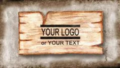 Grunge wood board Stock After Effects