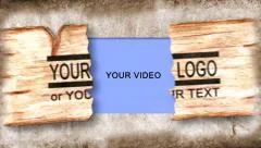 Grunge wood. Open video Stock After Effects