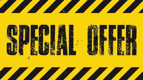 Grunge yellow background with special offer sign. Stock Footage 252137747