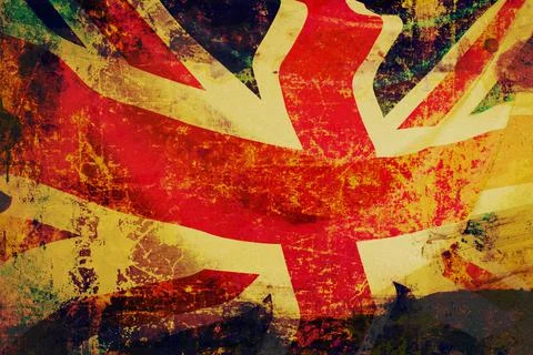 Grunged Union Jack Stock Photos