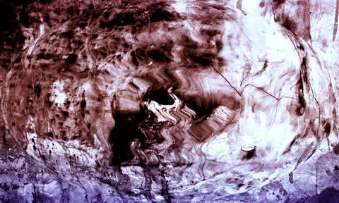 Grungy Abstract Background with Distorted Sphere, Texture Overlay, and Dark.. 스톡 일러스트