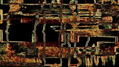 Grungy abstract forms flicker and pulse Video stock 82251552