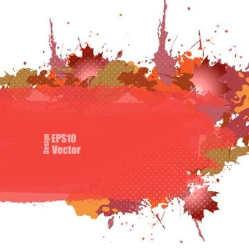 Grungy autumn vector Stock Illustration
