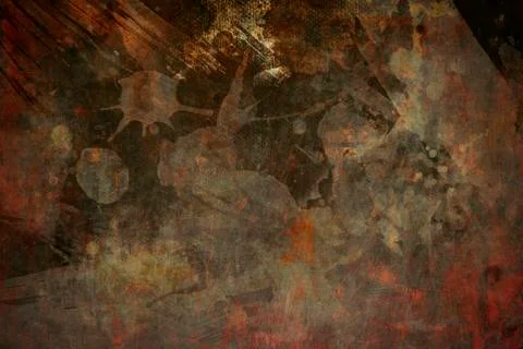Grungy canvas background or texture Stock Illustration