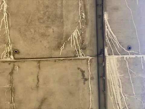 Grungy cement texture with drip patterns 库存照片