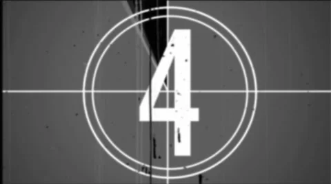 Grungy Countdown Stock Footage