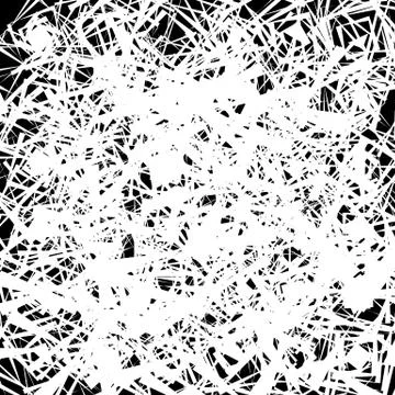 Grungy, dense abstract, geometric pattern. Rough, scratchy texture. Stock Illustration