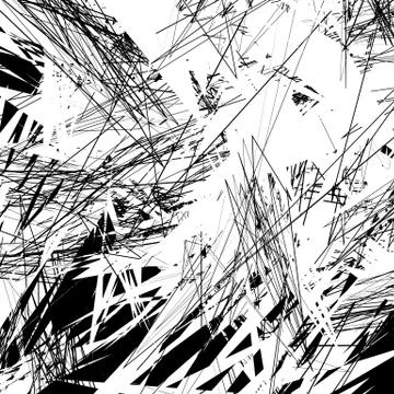 Grungy, edgy texture with random elements - Abstract illustration イラスト素材