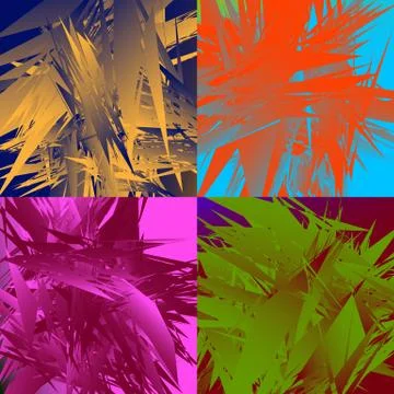 Grungy, edgy texture with random elements - Abstract illustration Stock Illustration