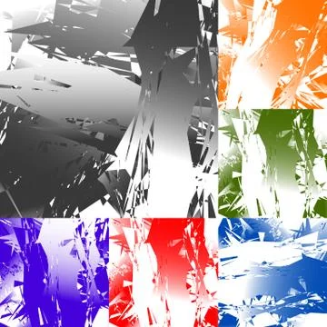 Grungy, edgy texture with random elements - Abstract illustration イラスト素材