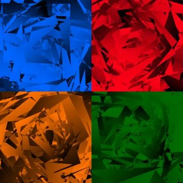 Grungy, edgy texture with random elements - Abstract illustration イラスト素材