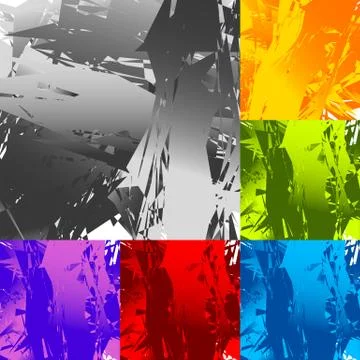 Grungy, edgy texture with random elements - Abstract illustration Stockillustratie