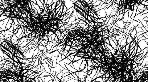 Grungy forest branch pattern black ink splash texture. Stock Illustration