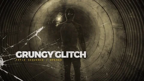 Grungy Glitch Titles Stock After Effects